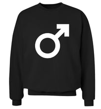 Male symbol large Adult's unisex black Sweater 2XL