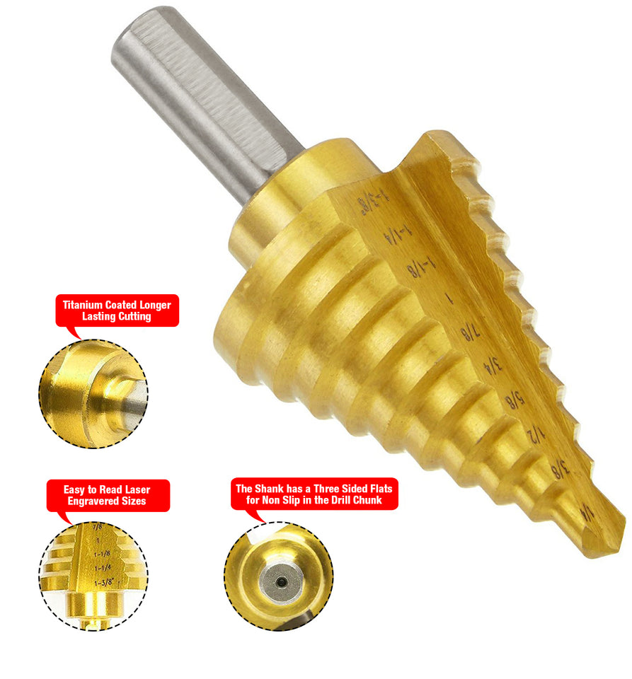 step drill bit for metal