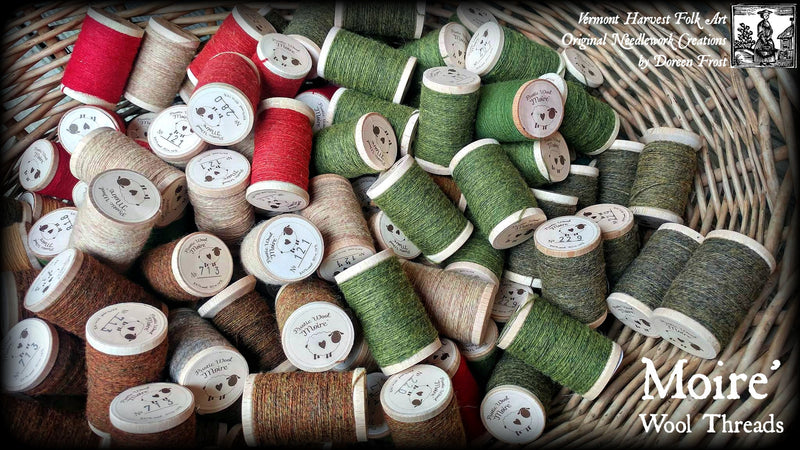 rustic moire wool thread