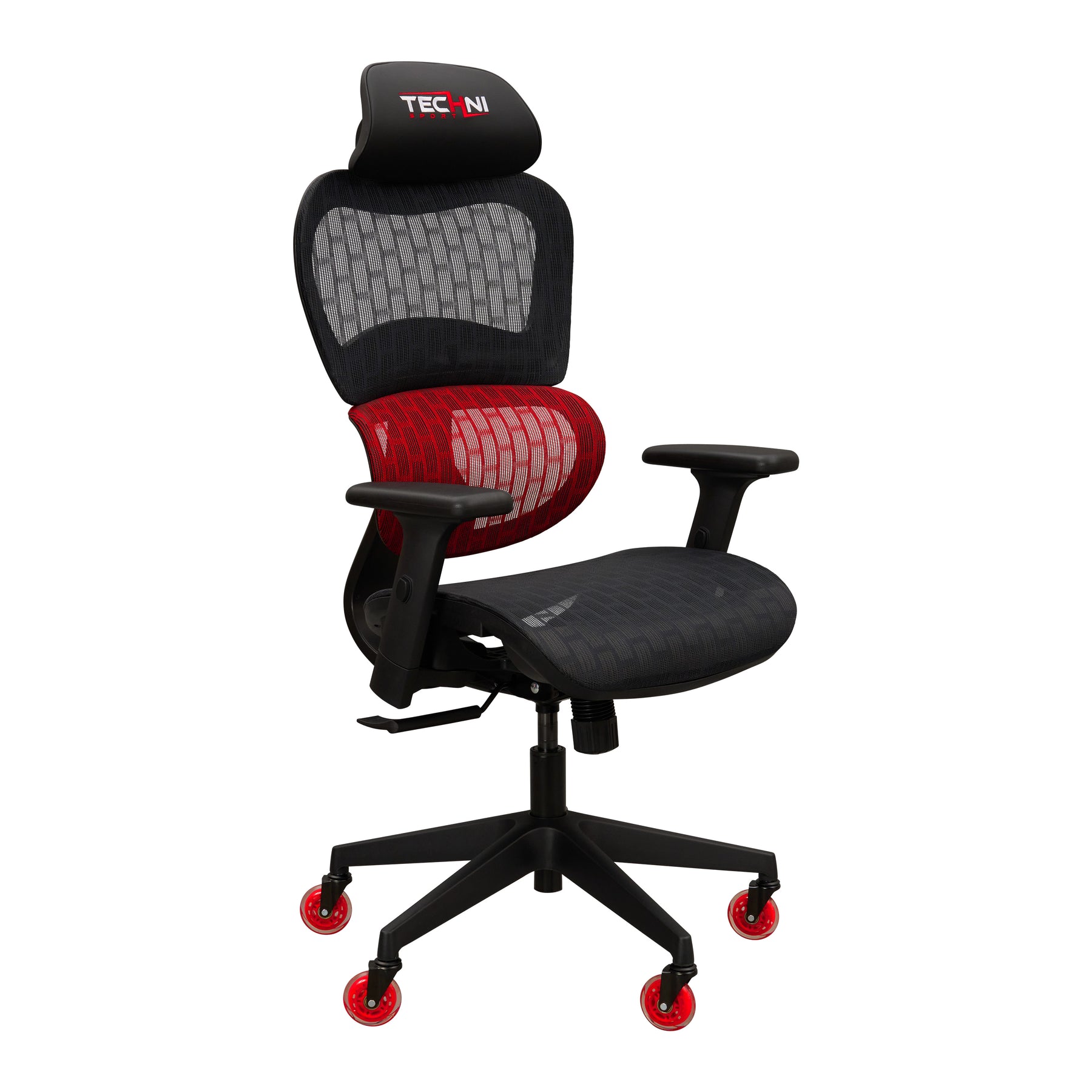 red mesh gaming chair