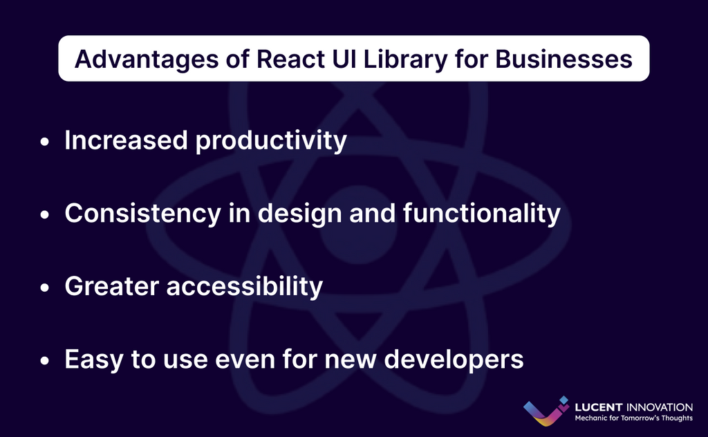 Benefits of React UI Library for Businesses