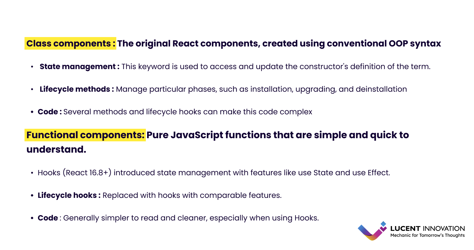 Class vs Function Components: A Comparison.