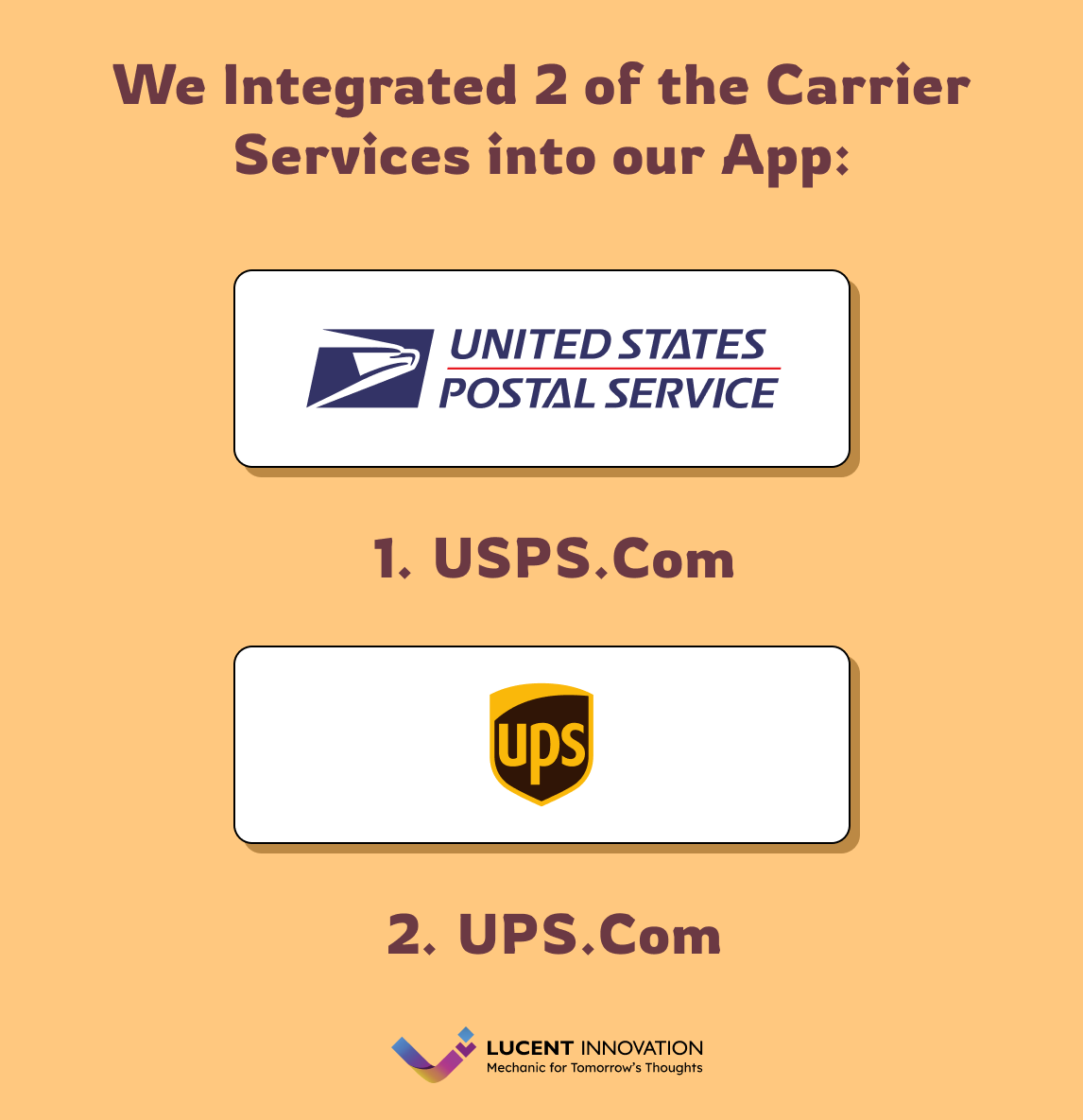 USPS & UPS integration