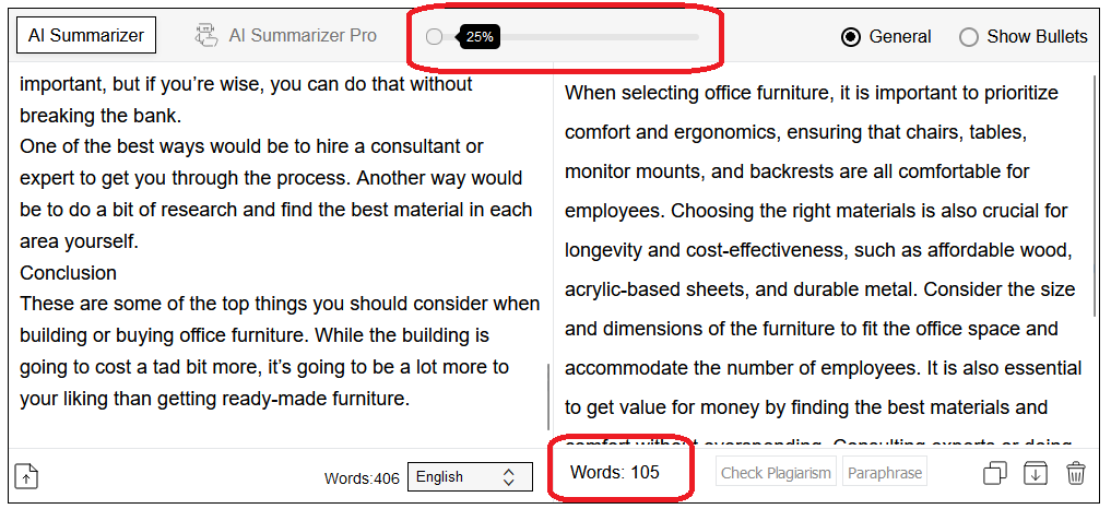 versatile AI-generated summaries - lucent Innovation