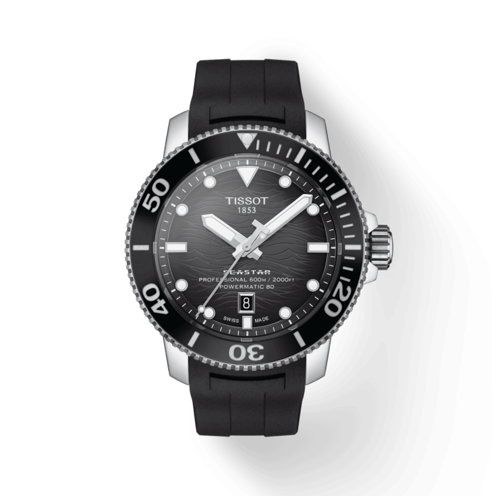 Tissot Seastar 1000 Powermatic 80 Swiss-Made Watch Black Nato