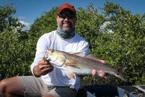 A nice fly-caught redfish.