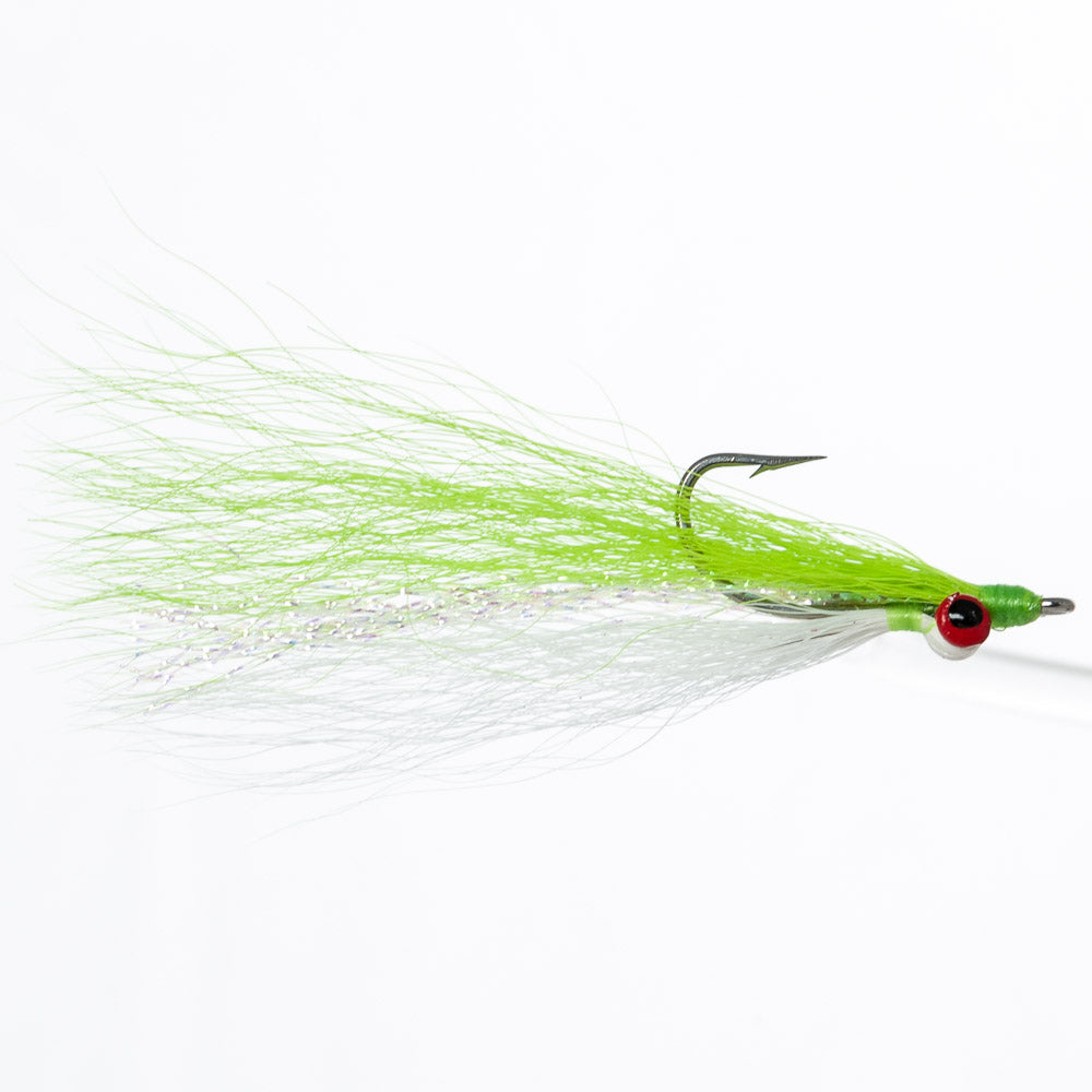 The Clouser Minnow fly.