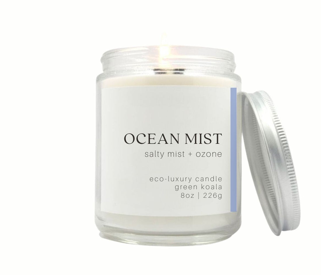 Sea & Sand Eco-Luxury Candle, Non-Toxic Coconut Wax