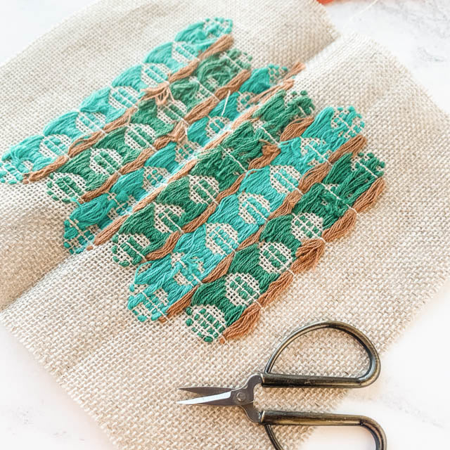 A beginner's guide to kogin embroidery - tutorial