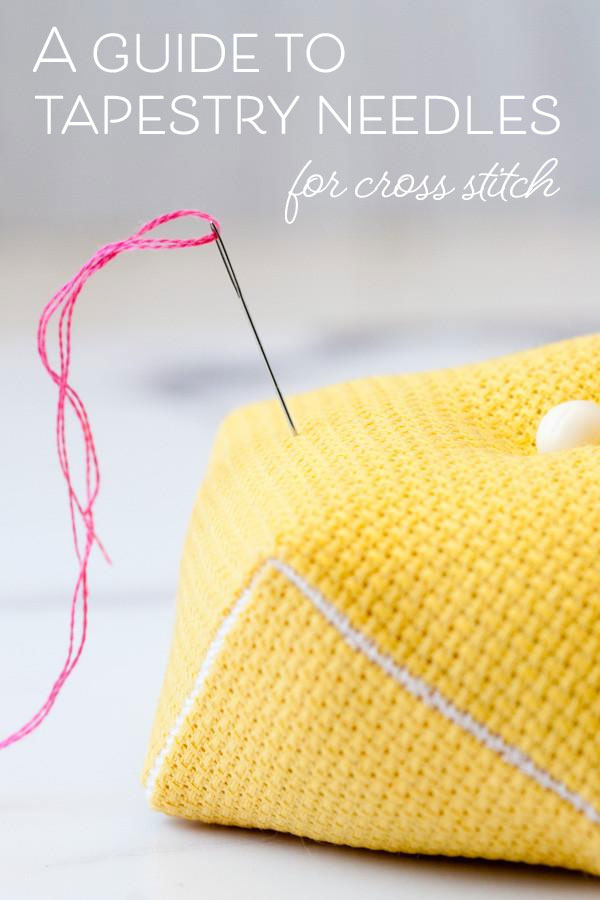 What size needle to use for cross stitch - Stitched Modern