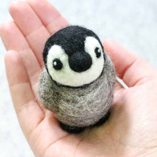 Penguin needle felting kit by Hawthorn Handmade