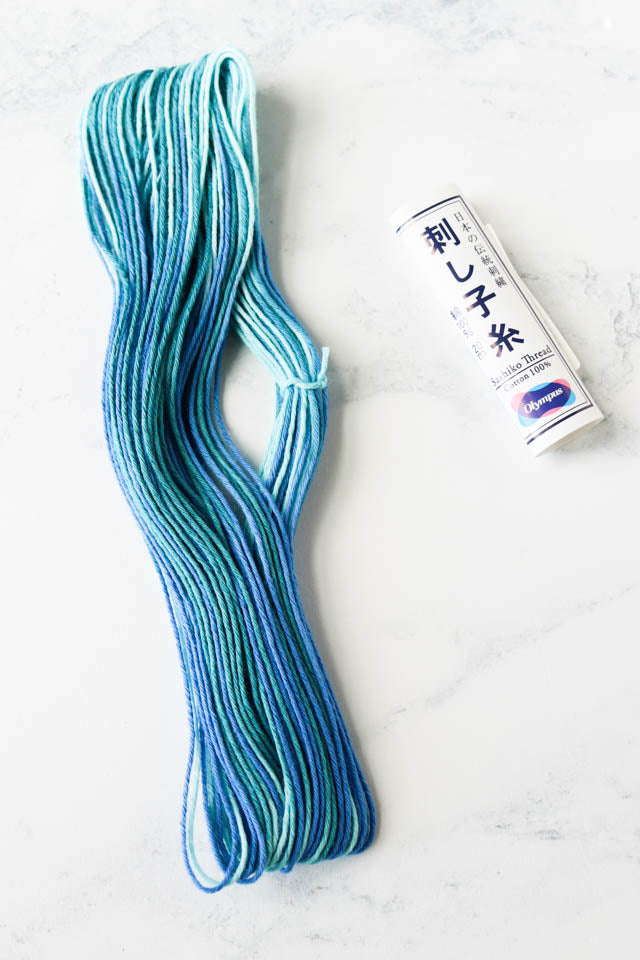 How to braid sashiko thread to keep it from tangling