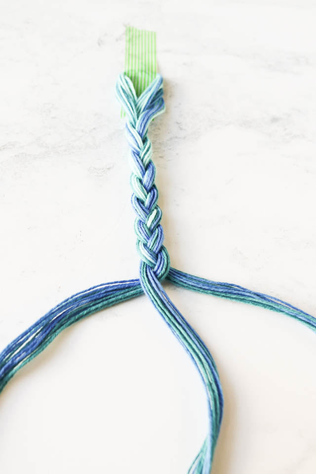 How to braid sashiko thread to keep it from tangling