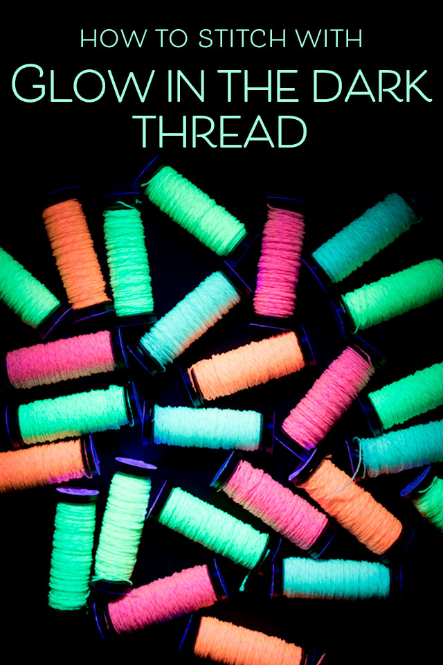 Glow Dark Embroidery Thread, Luminous Threads Sewing