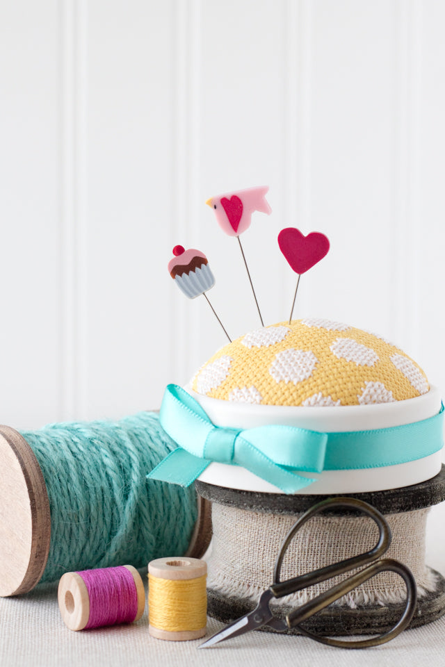 DIY Spool Pincushion - One Stitch Two Stitch