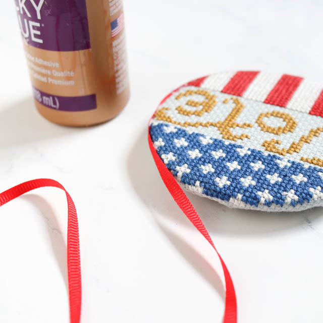 How to make a cross stitch Vote button