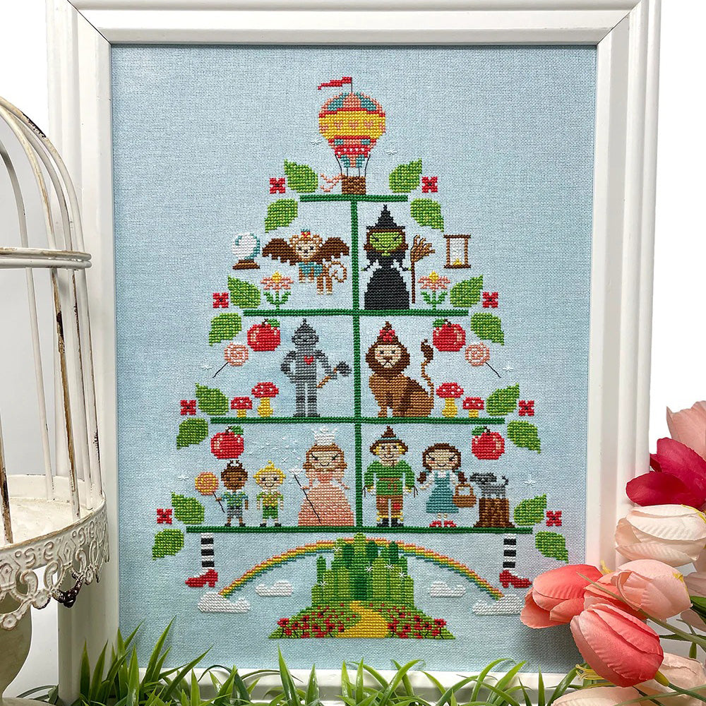 Nutty or Nice Christmas Stocking Cross Stitch Pattern