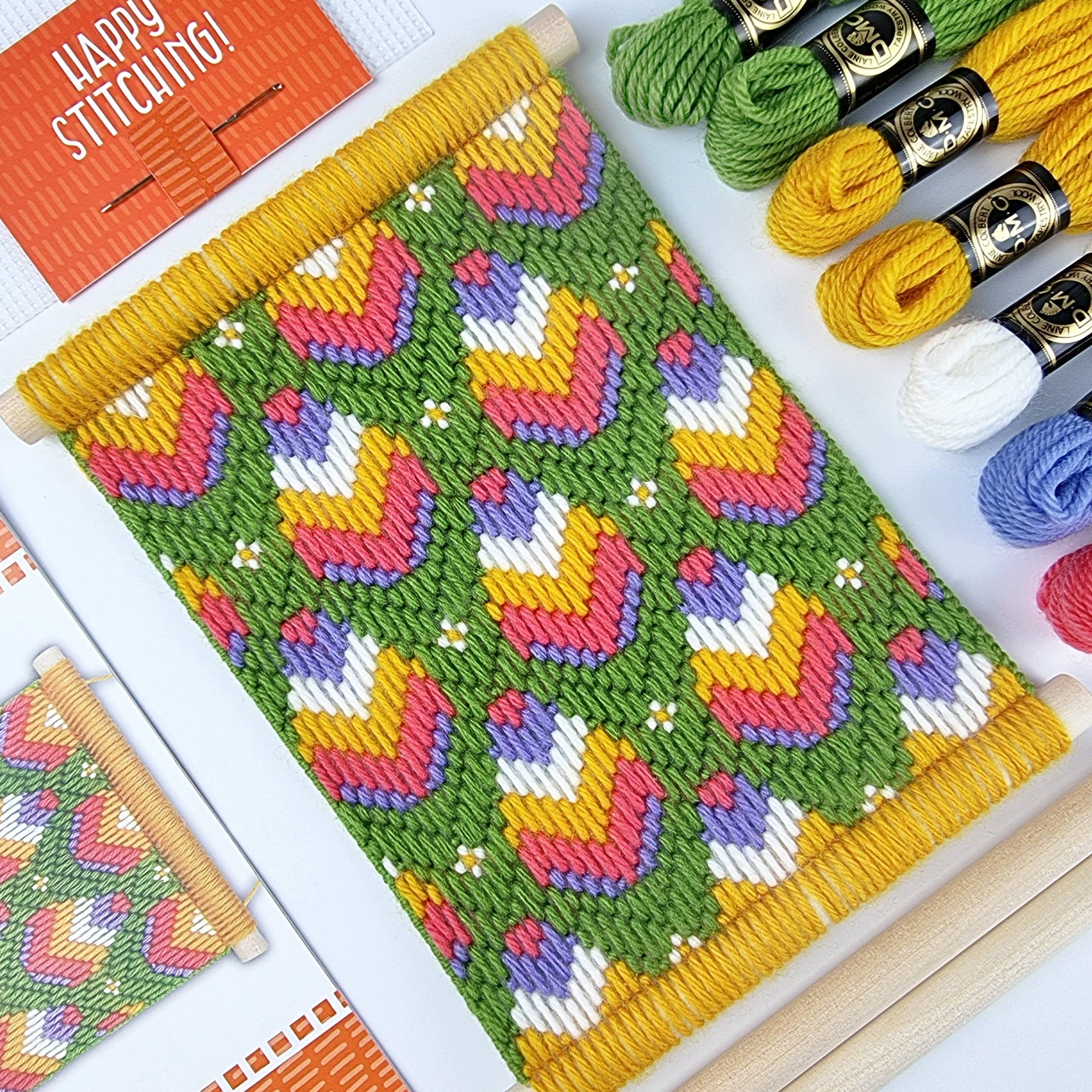 Bargello Tapestry Kit, Geometric Wall Hanging Bargello Kit – Brooklyn  Haberdashery