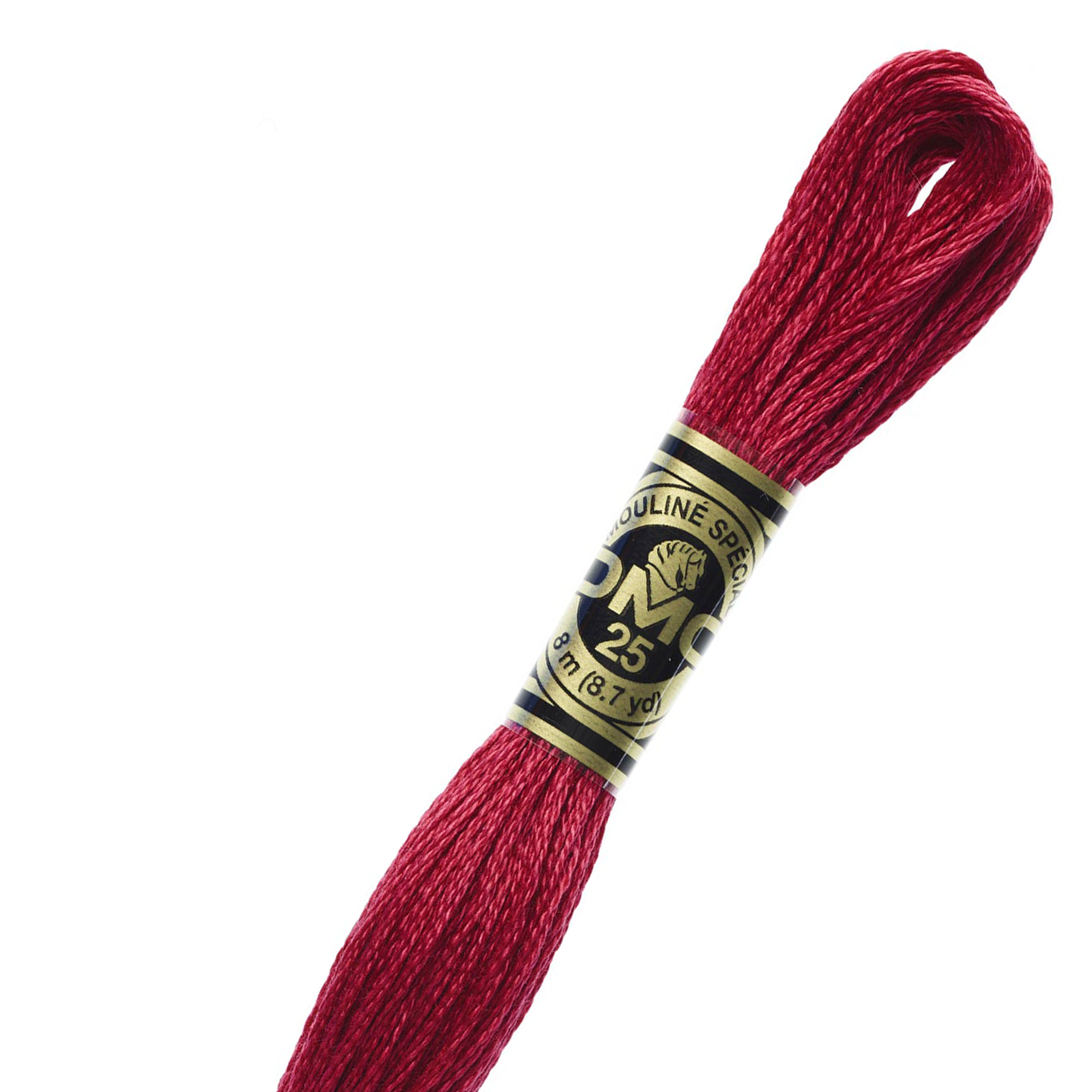 DMC C321 Mouliné Étoile Shimmer Embroidery Floss - Red - Stitched