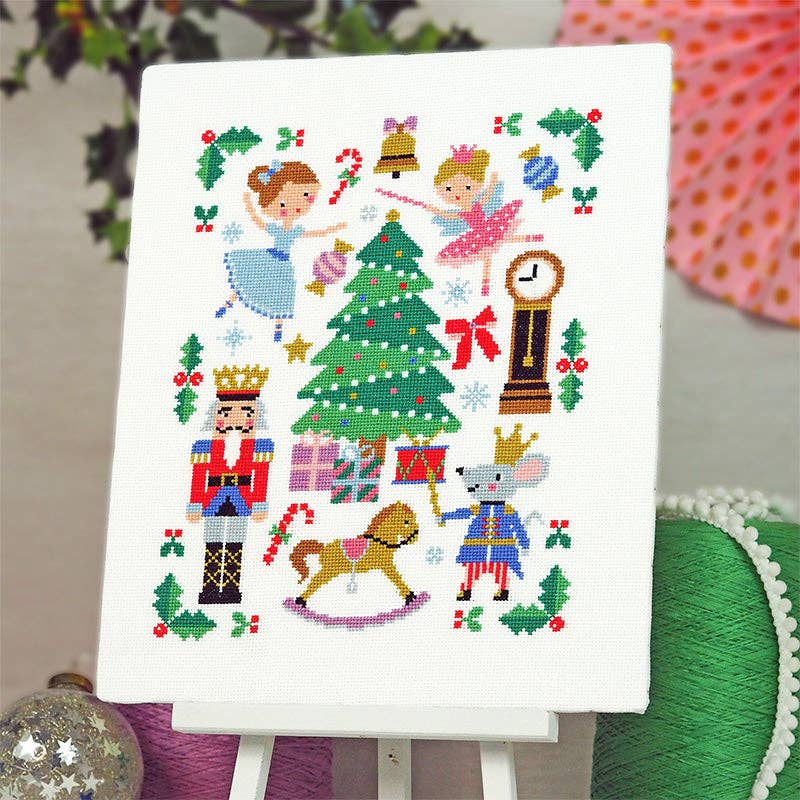 Nutcracker Bauble Cross Stitch Kit - Scandi Style Christmas