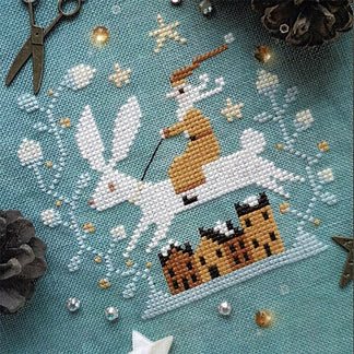 Wood Cross Stitch Ornament Kit - Christmas Tree