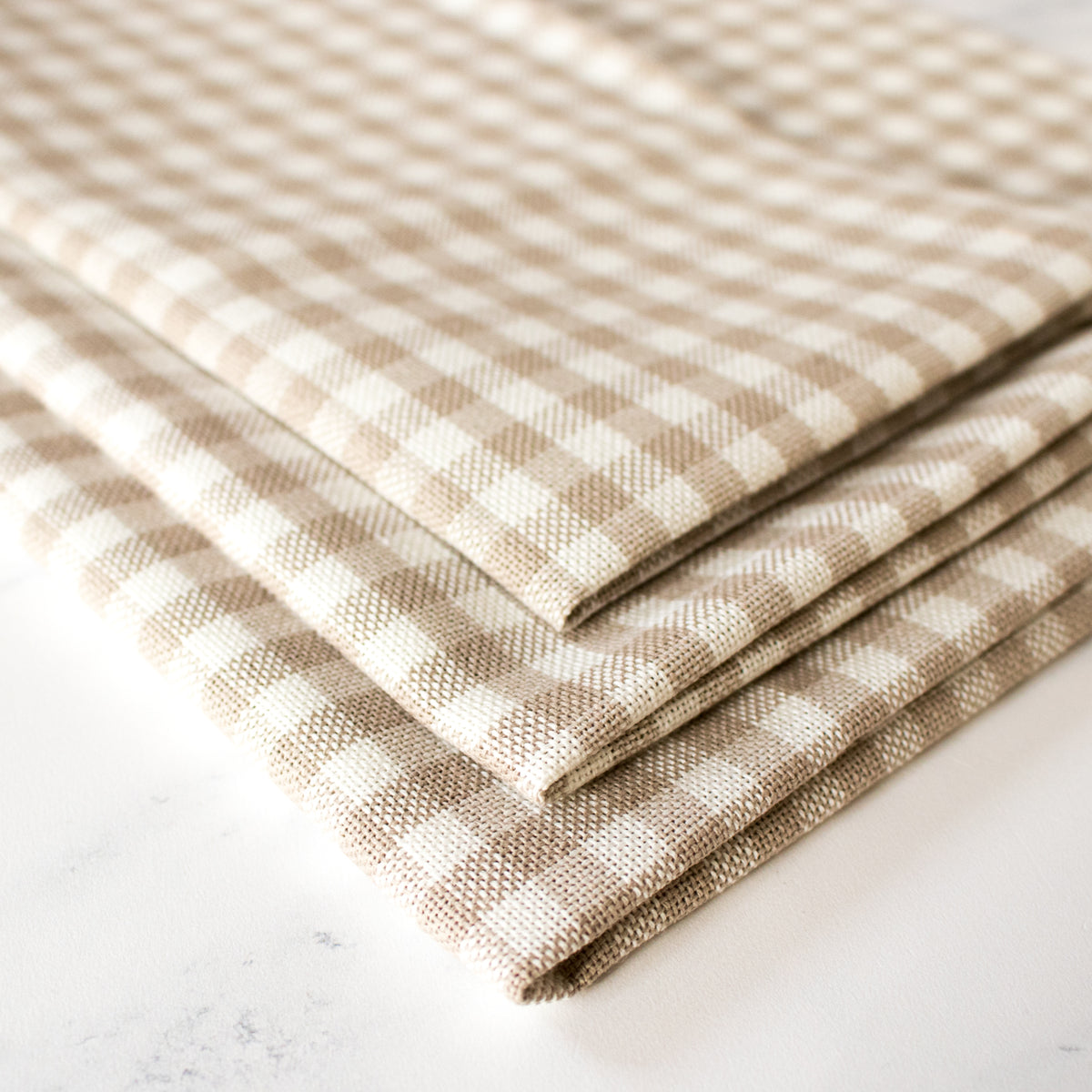 Gingham Check Lugana Evenweave Cross Stitch Fabric - Barnboard - Stitched Modern