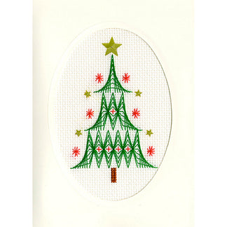 Tart Tin Cross Stitch Ornament Kit - Jolly Polar Bear