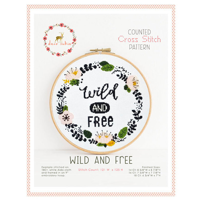 Art Collectibles Cross Stitch Wild And Free Cross Stitch