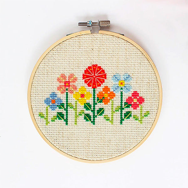  DUTCH STITCH BROTHERS - Rose Counted Cross Stitch 4 Hoop and  Pattern Included - Cross Stitching Kits for Adults Advanced and Beginners