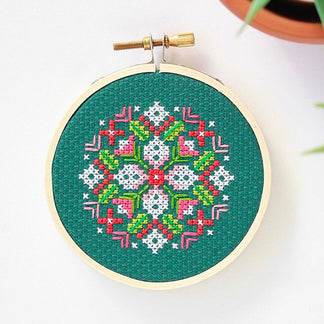 Peel, Stick, and Stitch Hand Embroidery Pattern - Winter