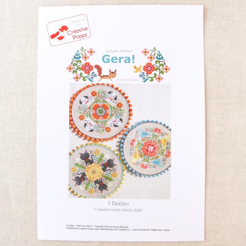 Animal And Flower Doilies Cross Stitch Pattern - 