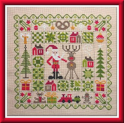 Patchwork Christmas Patchwork De Noel Cross Stitch Pattern - 