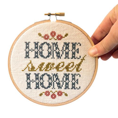 Home Sweet Home Cross Stitch Kit - Stitched Modern