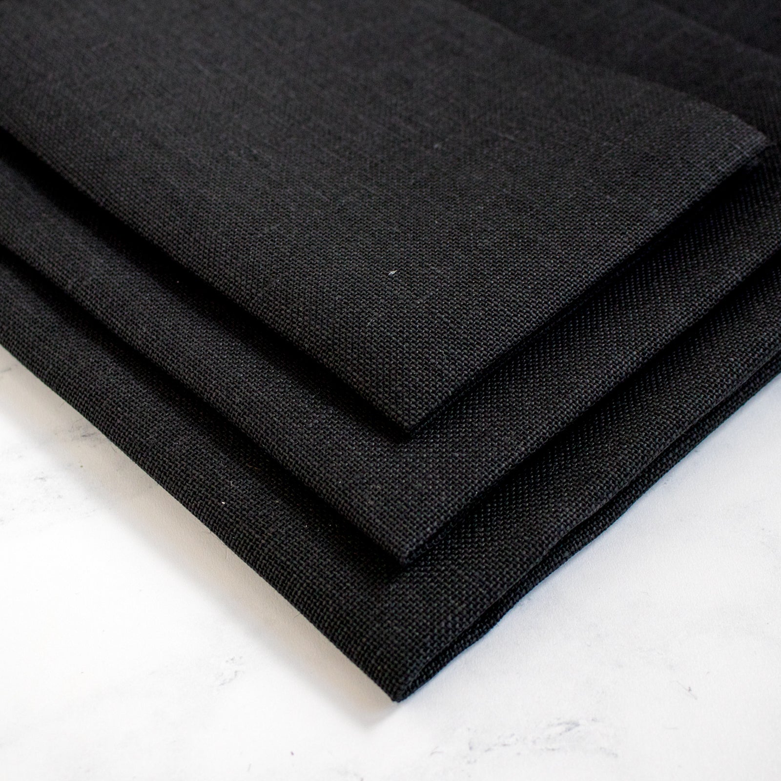 Chalkboard Black Linen Cross Stitch Fabric - 32 count - Stitched Modern