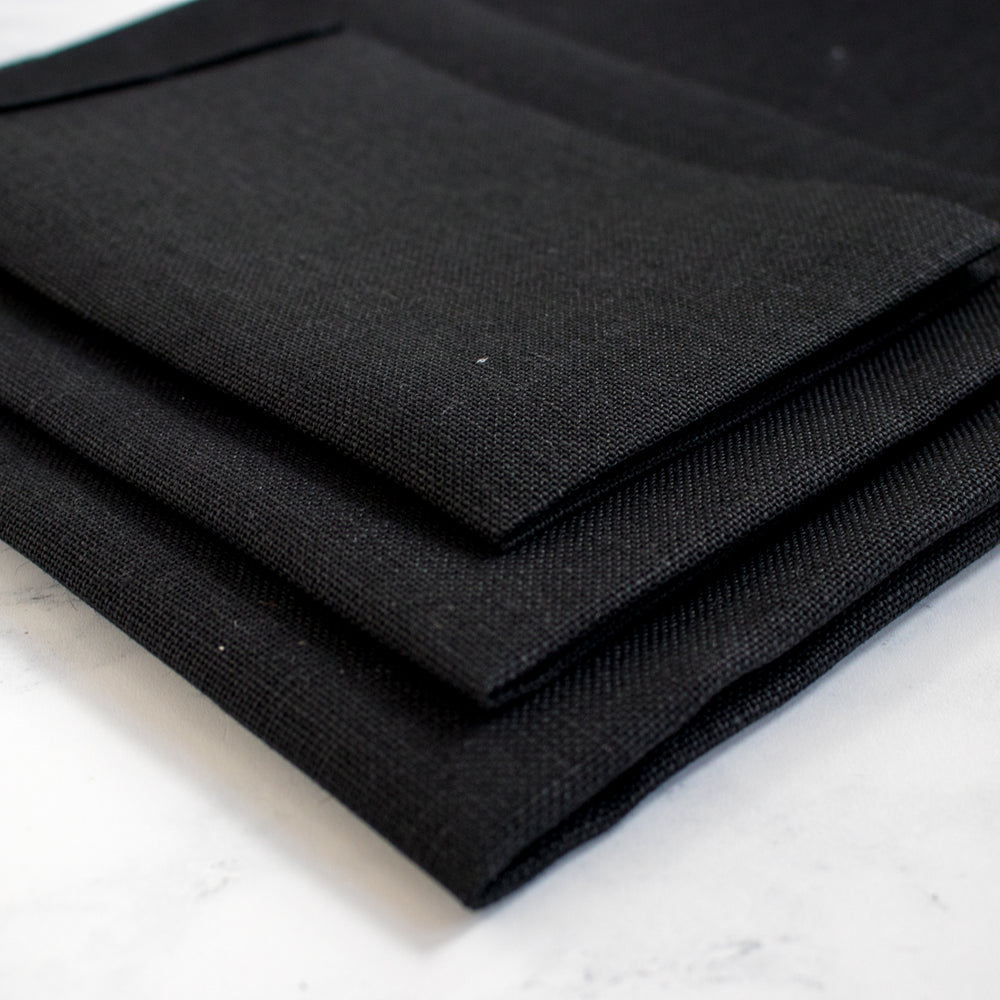 Cashel Black Linen Cross Stitch Fabric - 28 count – Stitched Modern