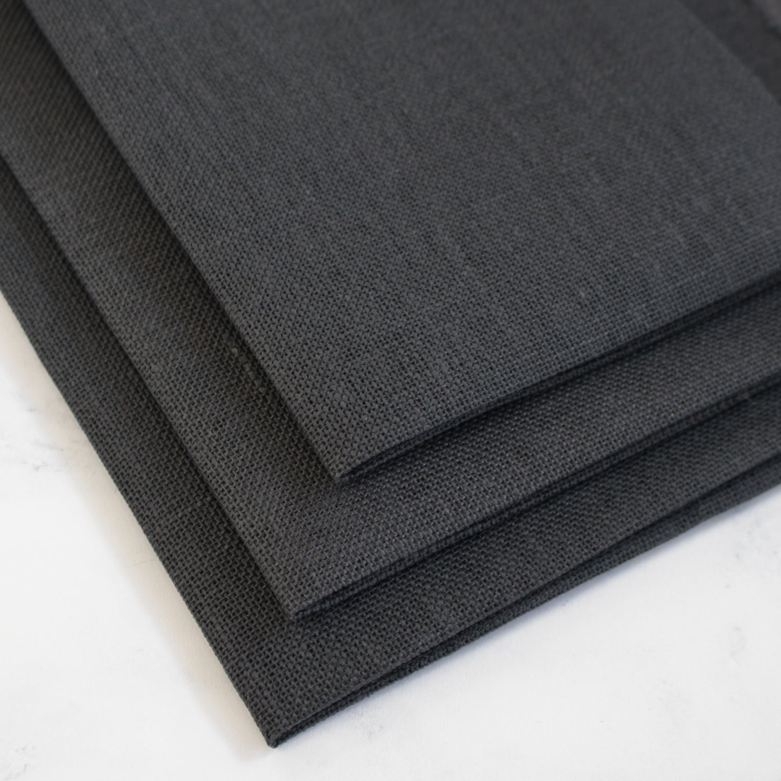 Wichelt Permin 100% Linen Chalkboard Black 32 ct 18 x 27 Cross Stitch Fabric