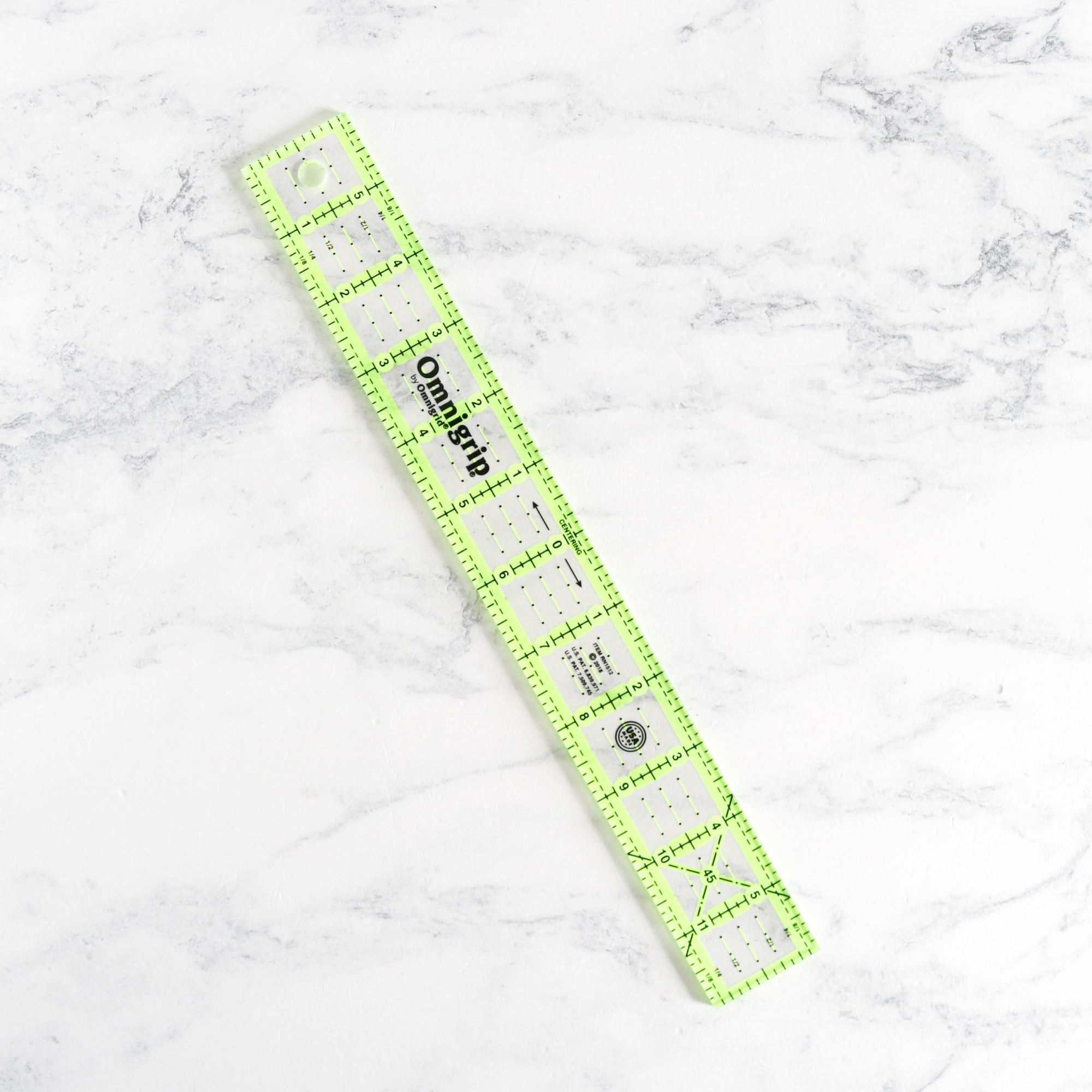 Omnigrip Non-Slip Ruler 6 x 12 - Picking Daisies