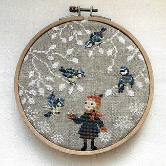 Peel, Stick, and Stitch Hand Embroidery Pattern - Winter