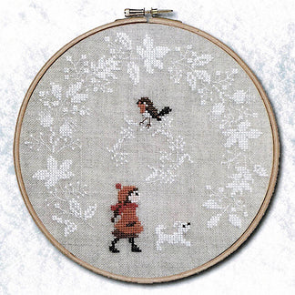 Peel, Stick, and Stitch Hand Embroidery Pattern - Winter Botanicals