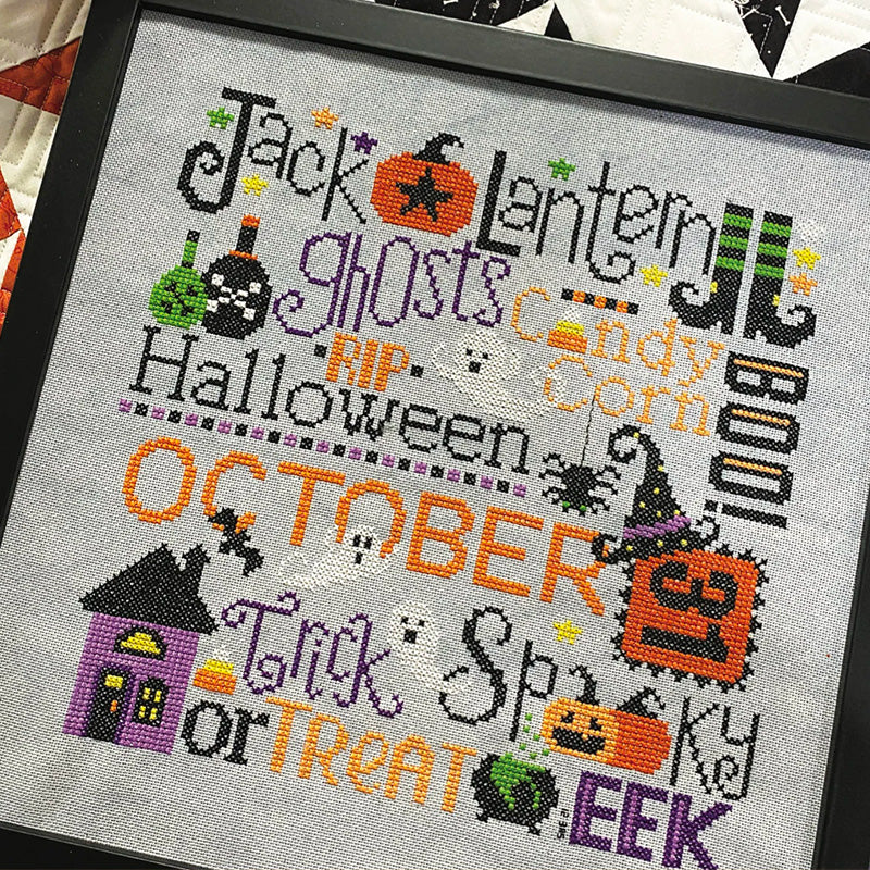 Caterpillar Cross Stitch - Touch of Magic - Halloween Cross Stitch