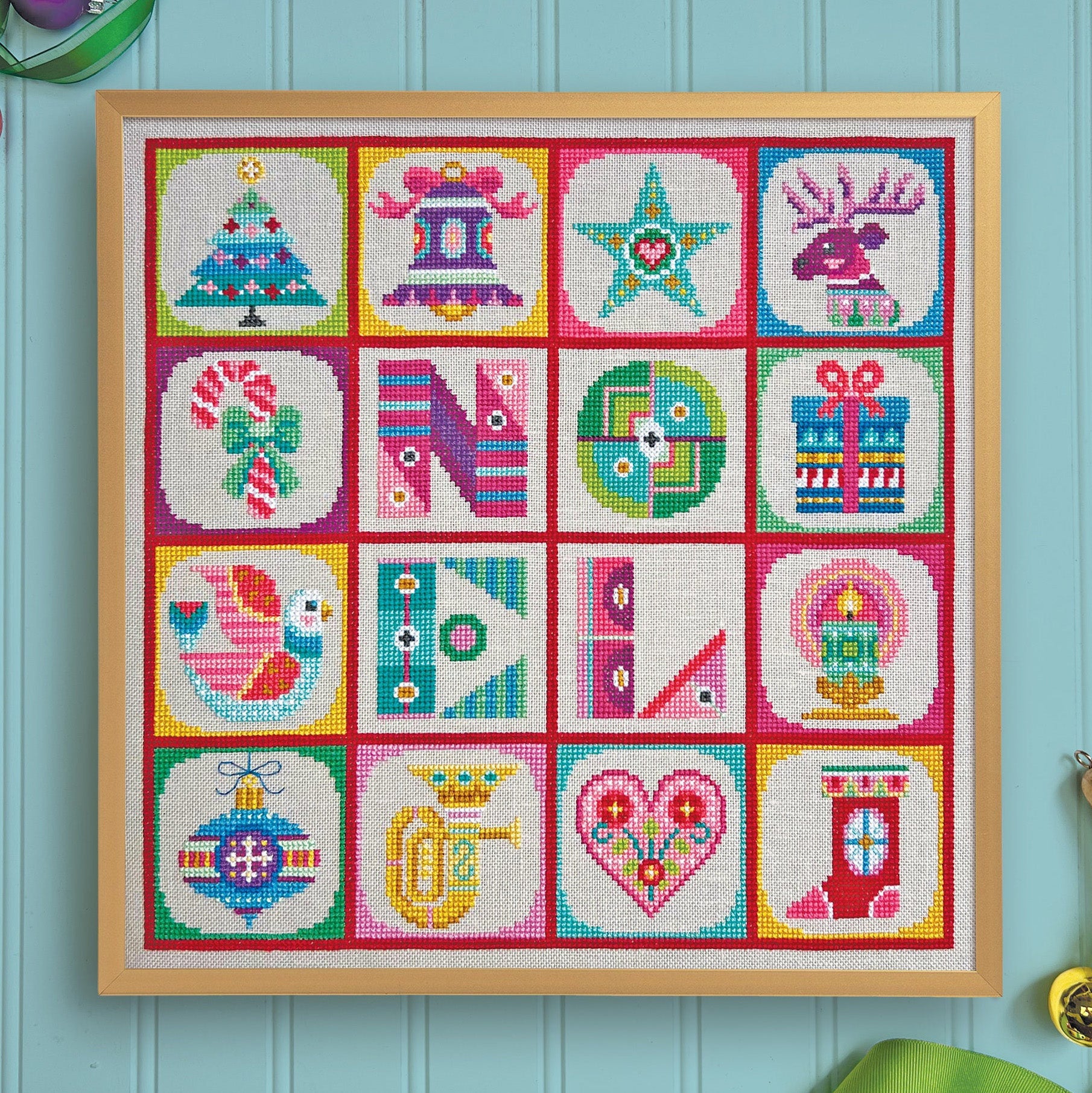 Christmas Calendar Cross Stitch Pattern - Stitched Modern