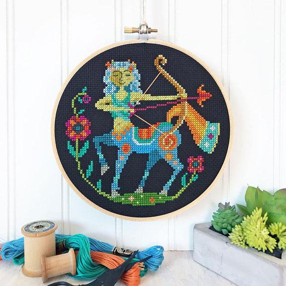 Cross Stitch Pattern. Virgo. Zodiac sign. Modern Counted cross -   Portugal