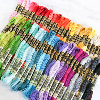 DMC Mouliné Étoile Embroidery Floss Collection - Set of 35 Colors