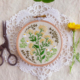 Spring Flowers Hand Embroidery Kit