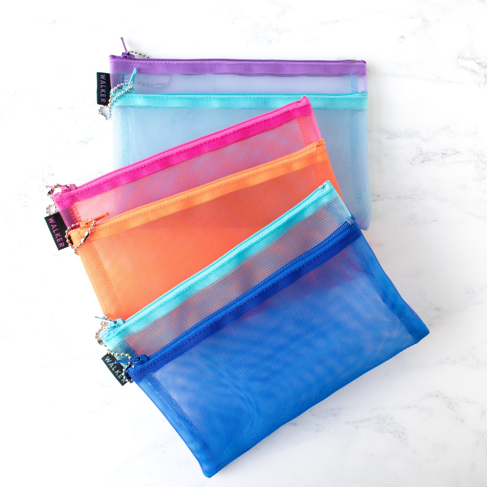 10pcs Mesh Zipper Pochette Zipper File Bags, Puzzle Project Bags