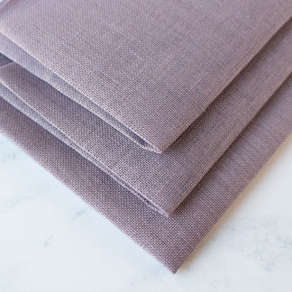 Gingham Check Lugana Evenweave Cross Stitch Fabric - Gray - Stitched Modern