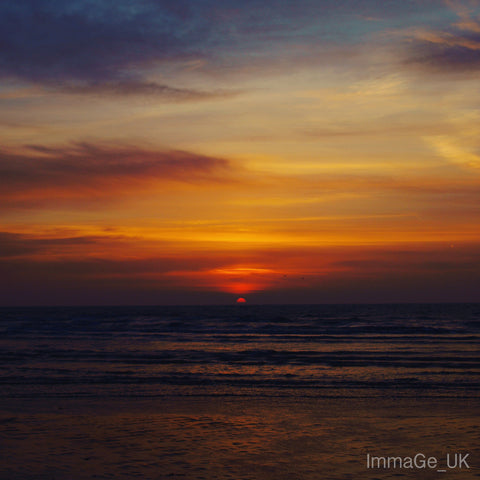 Red and orange sunrise