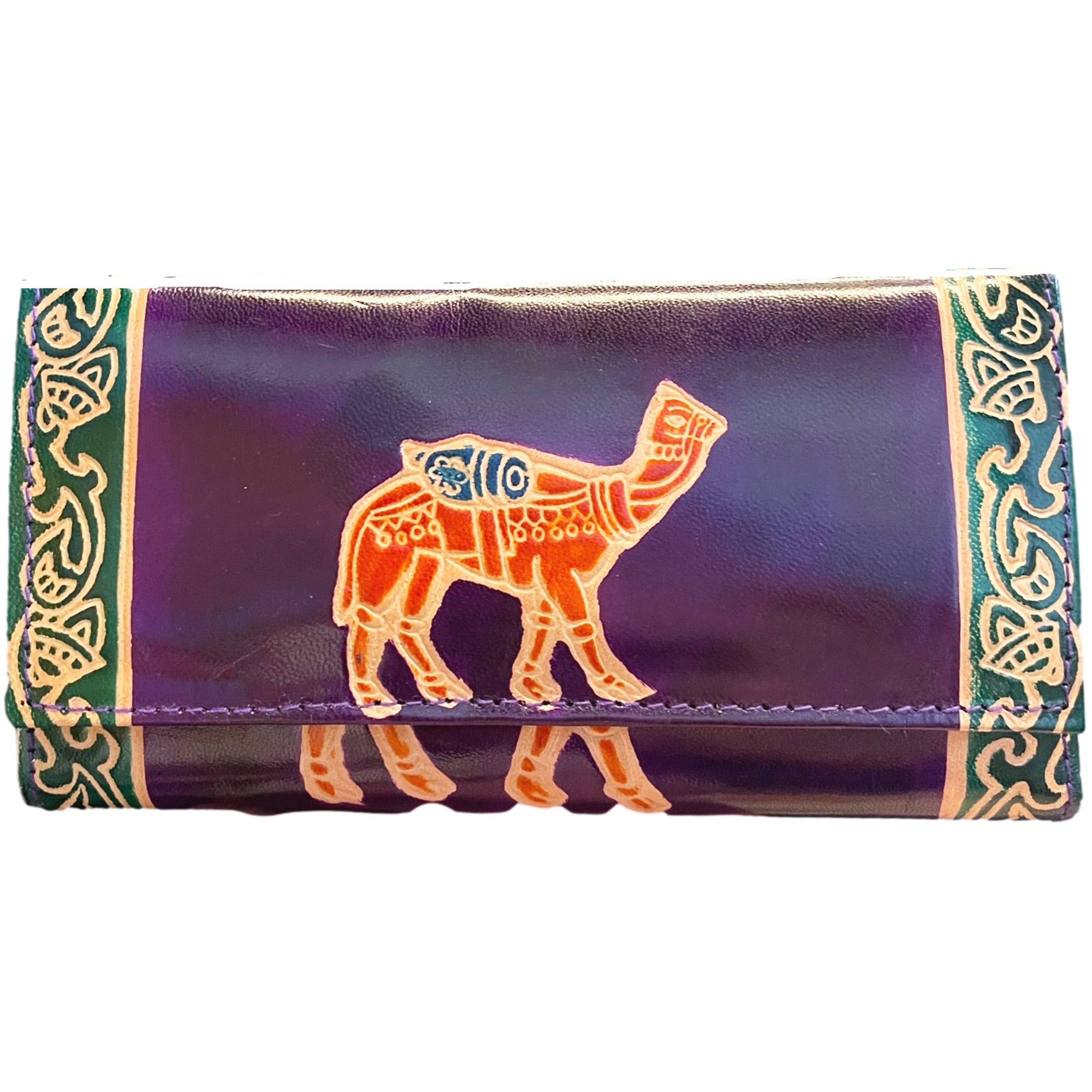ZINT Hand Tooled Painted Genuine Leather Indian Shantiniketan Boho Hippie  Ethnic Shoulder Crossbody Bag – Zint Leather Goods