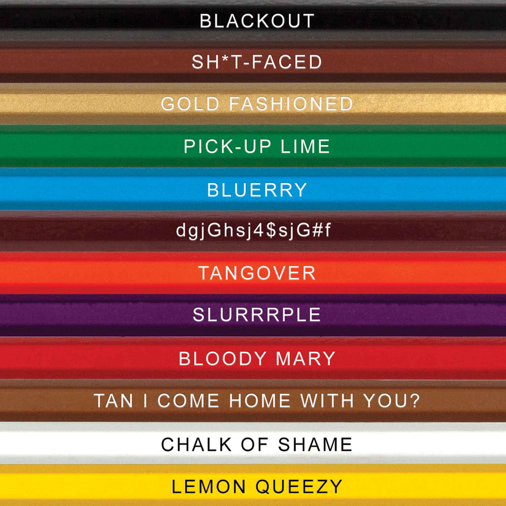 Offensive Language Inspired Colored Pencil Gift Set - 'Colorful Language
