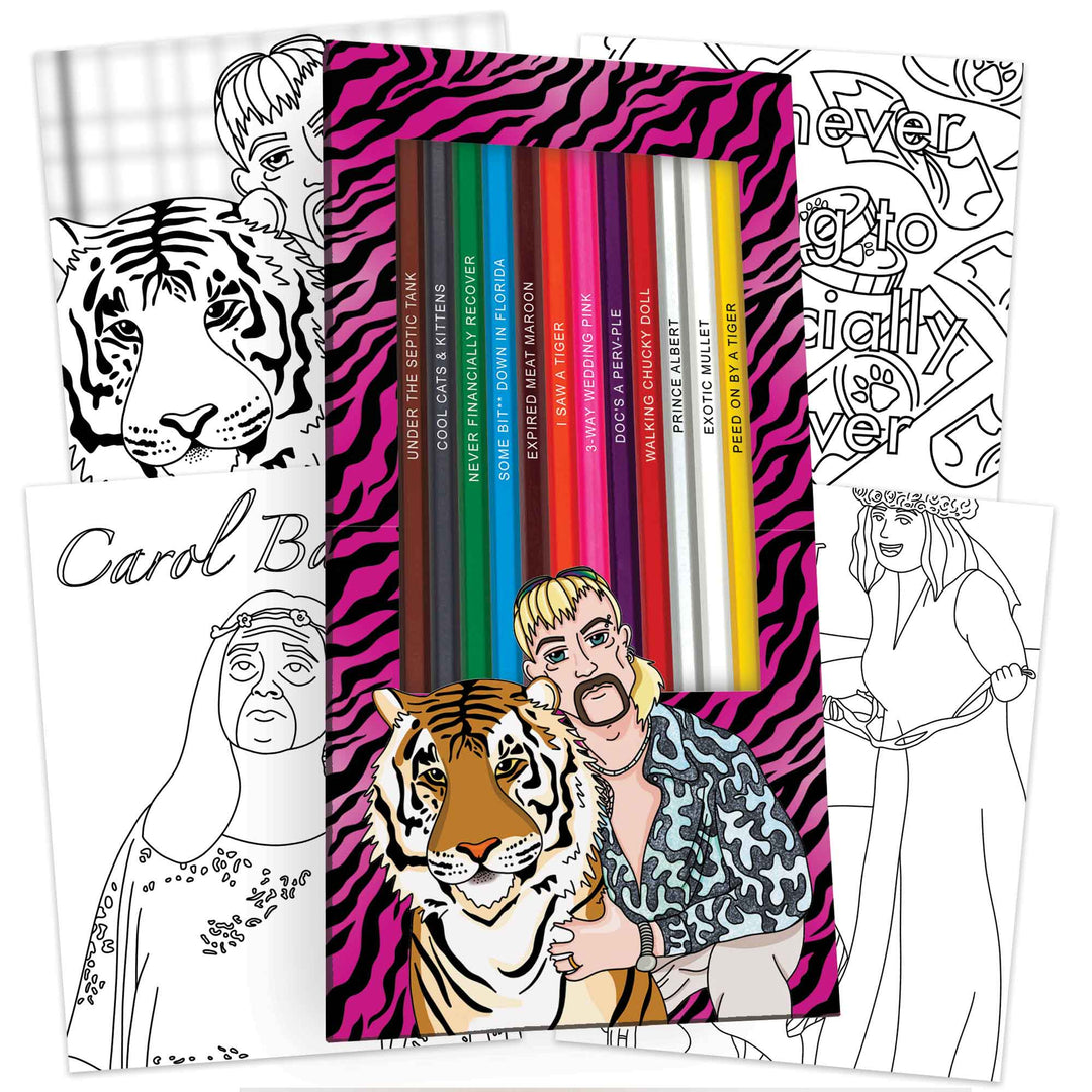 Tiger King Inspired Colored Pencils Gift Set - 'Exotic Colors' – Pop Colors